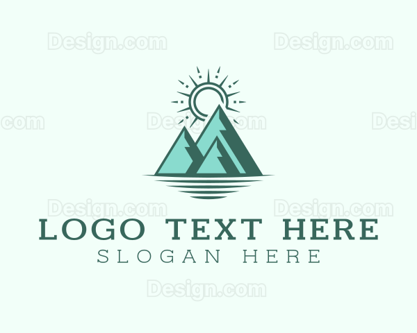 Mountain Sea Sunlight Logo