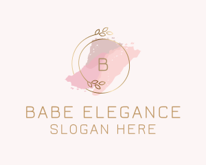 Elegant Watercolor Wreath logo design