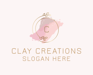 Elegant Watercolor Wreath logo design