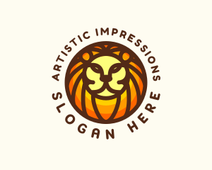 Lion Jungle Safari logo design