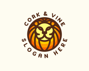 Lion Jungle Safari logo design