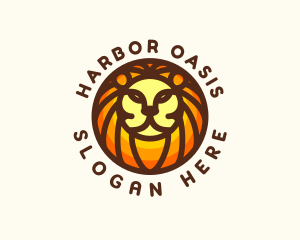 Lion Jungle Safari logo design