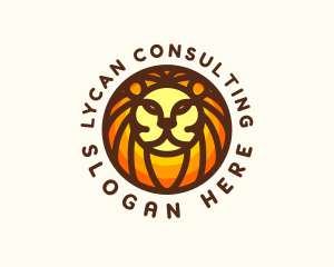 Lion Jungle Safari logo design