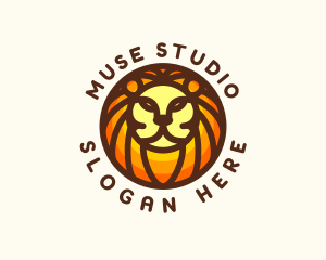 Lion Jungle Safari logo design