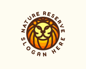 Lion Jungle Safari logo design