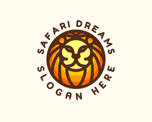 Lion Jungle Safari logo design