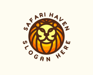 Lion Jungle Safari logo design