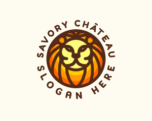 Lion Jungle Safari logo design