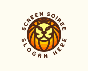 Lion Jungle Safari logo design