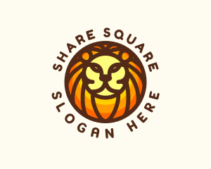 Lion Jungle Safari logo design