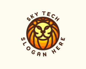 Lion Jungle Safari logo design