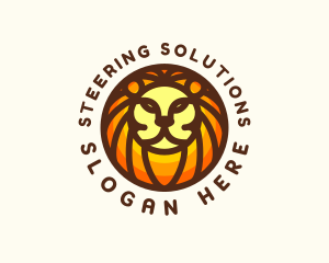 Lion Jungle Safari logo design