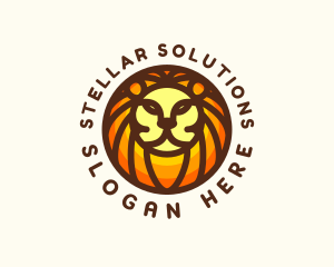 Lion Jungle Safari logo design