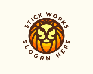 Lion Jungle Safari logo design