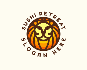 Lion Jungle Safari logo design