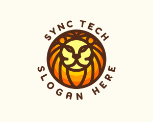 Lion Jungle Safari logo design