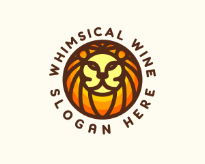 Lion Jungle Safari logo design