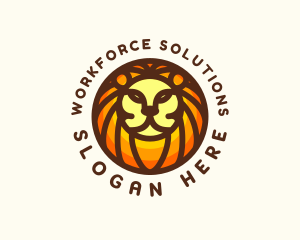 Lion Jungle Safari logo design