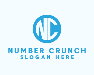 Generic Round Letter NC logo design