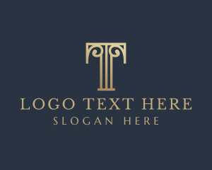 Elegant Pillar Boutique Letter T logo