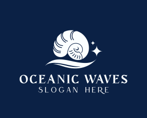 Sea Shell Wave logo design