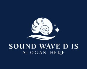 Sea Shell Wave logo design