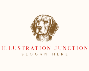 Beagle Dog Pet logo