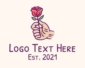 Rose Bud Hand  logo