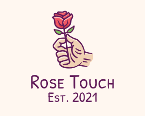 Rose Bud Hand  logo