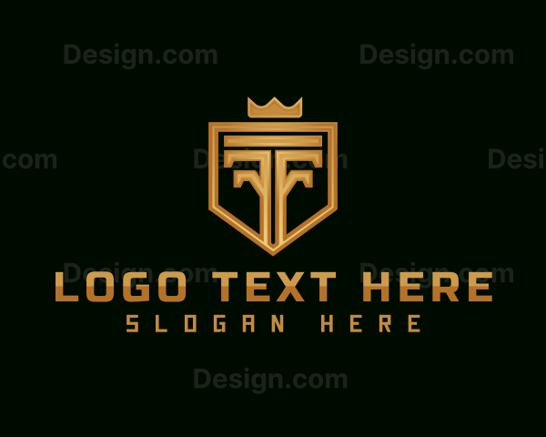 Elegant Crown Shield Logo