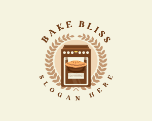 Oven Pie Dessert logo design