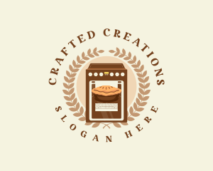 Oven Pie Dessert logo design