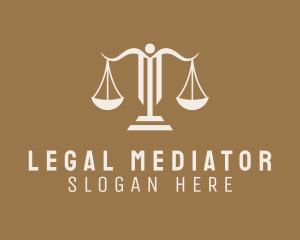 Law Firm Justice Scale logo design