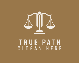 Law Firm Justice Scale logo design