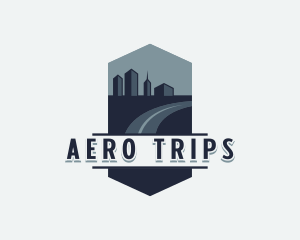 City Building Road Trip logo design