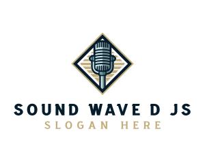 Recording Audio Microphone logo design