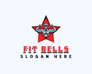 Muscle Fitness Gym logo design