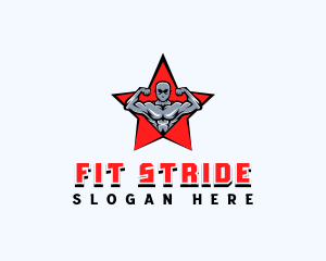 Muscle Fitness Gym logo design