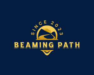 Mountain Travel Path logo design