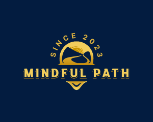 Mountain Travel Path logo design