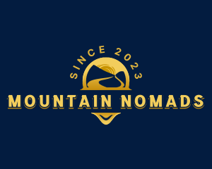 Mountain Travel Path logo design