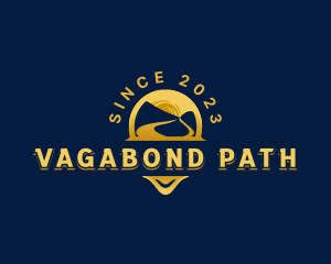 Mountain Travel Path logo design