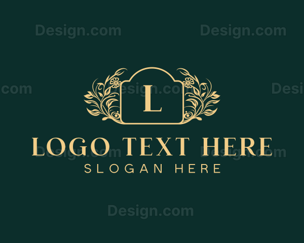 Luxury Floral Wedding Logo