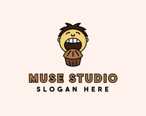 Chocolate Muffin Boy logo design