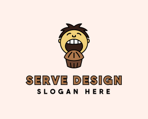 Chocolate Muffin Boy logo design