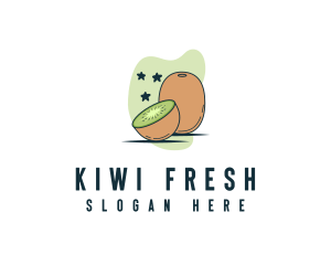 Kiwi Vitamin Fruit logo design