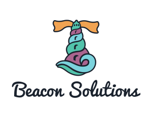 Seashell Lighthouse Beacon logo