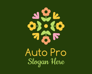 Colorful Flower Arrangement Logo