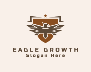 Eagle Military Shield logo design