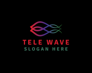 Gradient Startup Waves logo design